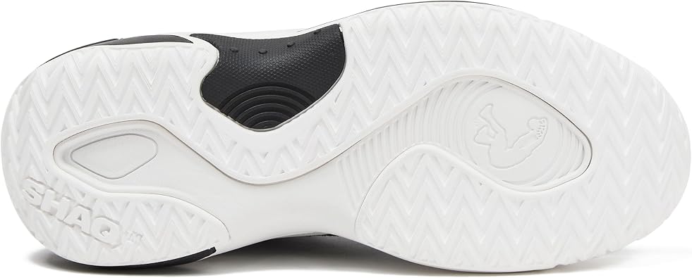 SHAQ Dunkman Basketball Shoes for Men, Indoor or Outdoor Court Basketball Mens Sneakers, Black or White Size 8 to 13