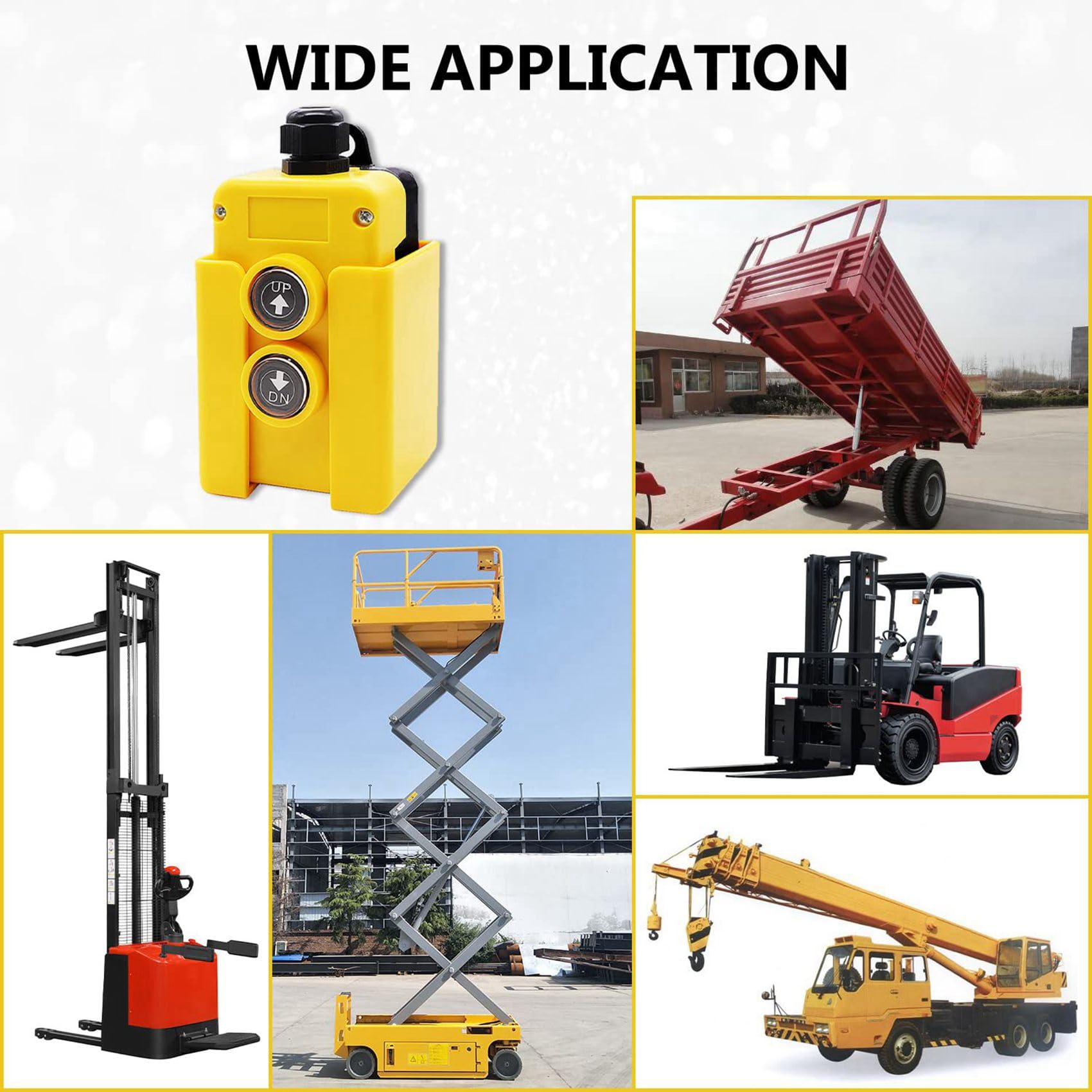 3 x przełącznik zdalnego sterowania do przyczepy 12 V DC przełącznik sterowania w górę w dół, pompa hydrauliczna, działająca , podnośnik, ciężarówka rozładunkowa