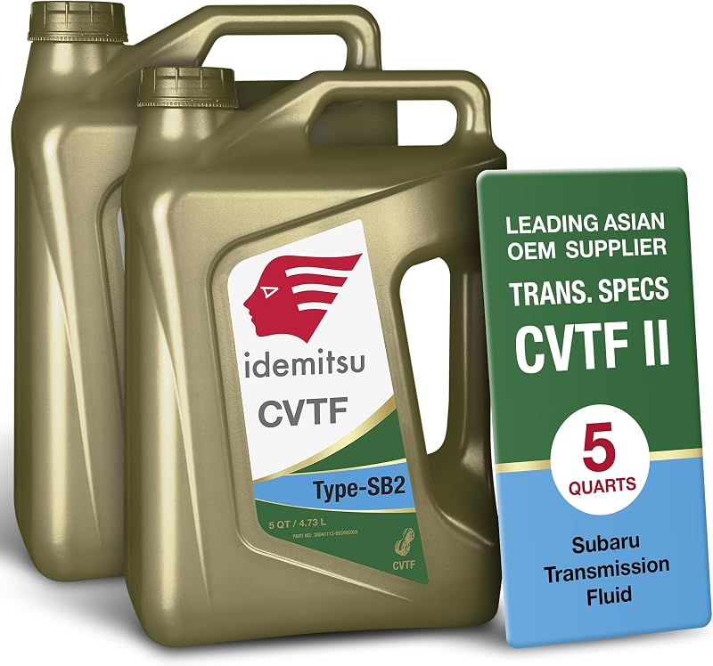 Fluido de transmissão CVT Idemitsu Type SB2 para Subaru TR580 – 2 galões de 4,73 L