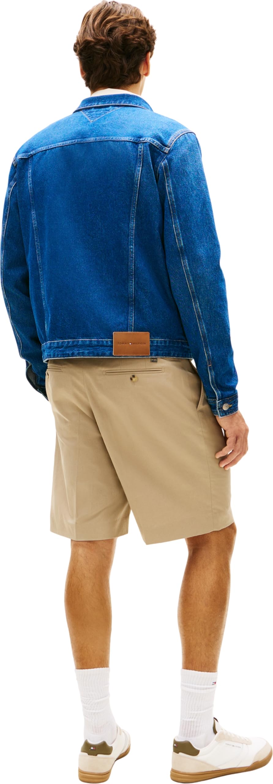 Tommy Hilfiger Regular Trucker Jkt Ike Blue Mw0mw42629 Giacca Trucker Uomo