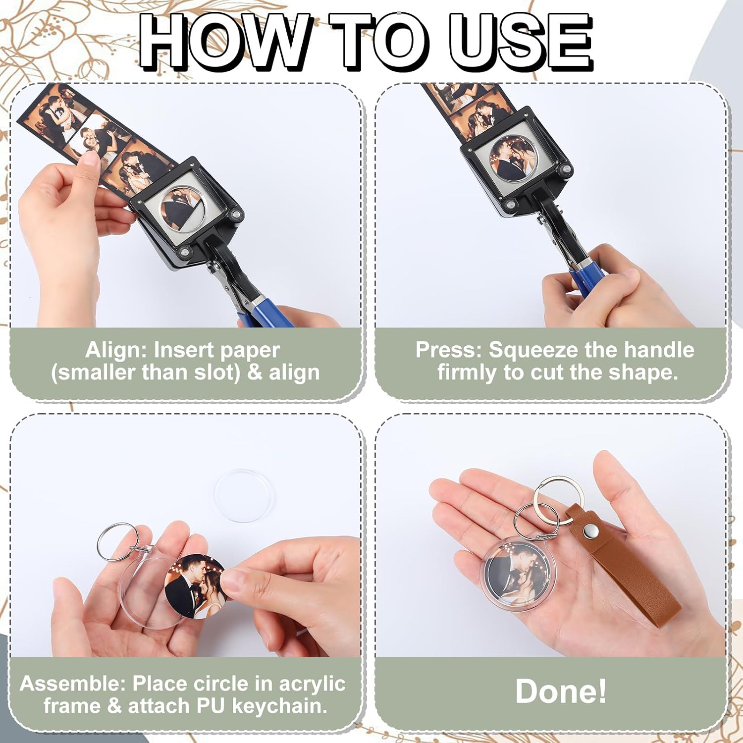 Photobooth Handheld Keychain Making Kit