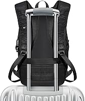 Vista 6 de Tzowla Mochila antirrobo de 35 litros con puerto de carga USB para portátil