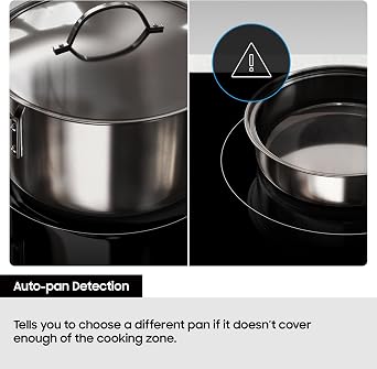 Samsung Induction Hob with 4 Cooking Zones, With Touch Control, Colour: Black, Material: Ceramic Glass, NZ64H37070K