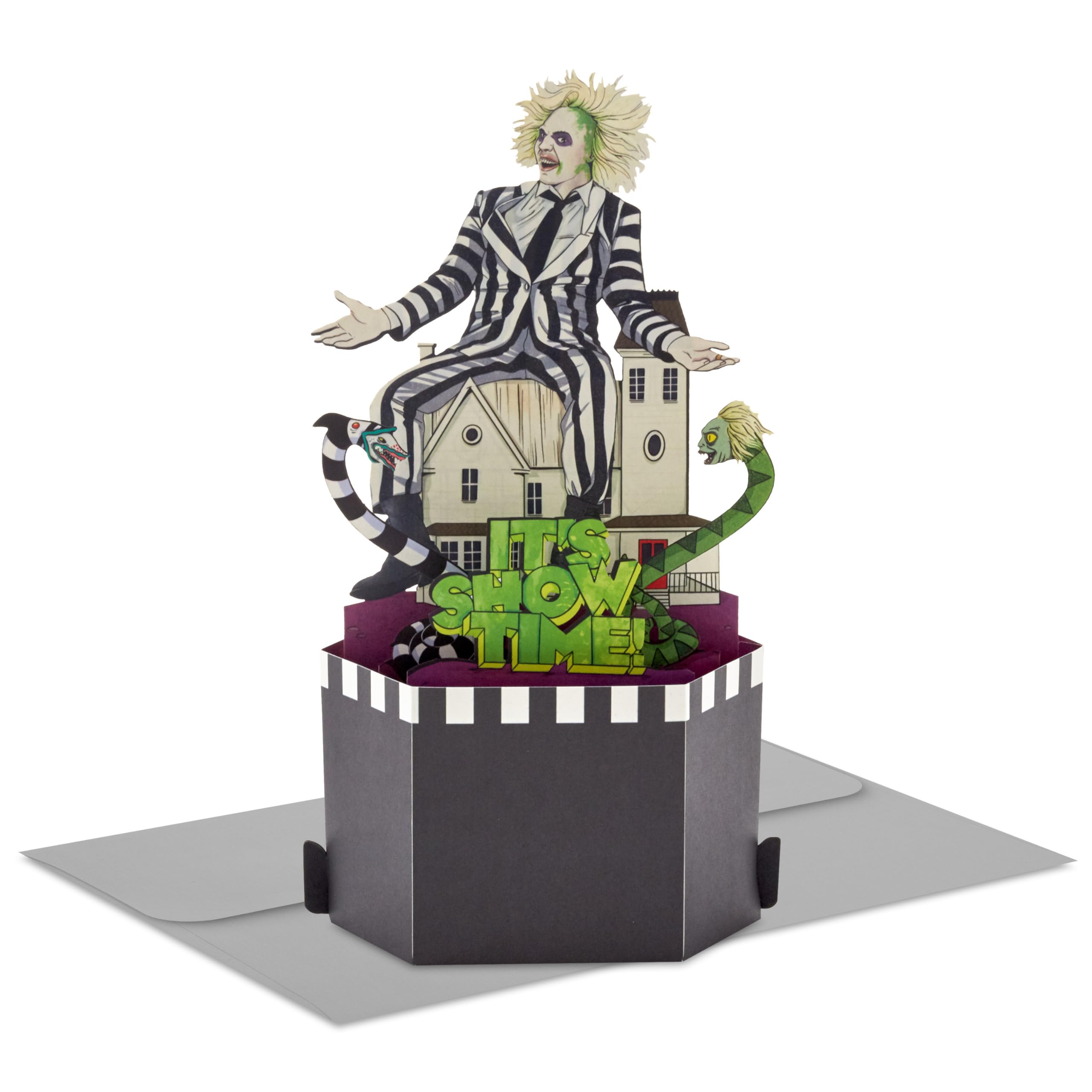 Paper Wonder Beetlejuice Birthday Pop Up Card (It's Showtime!)