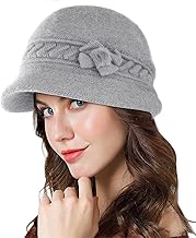 Adigaber Winter Hat Has a Warm Fleece Beanie Hats for Women Vintage Fashion Angola Beret with Visor