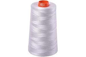 Aurifil 50 wt Cotton Thread for Quilting, 6,452 Yards - Aluminum Cone