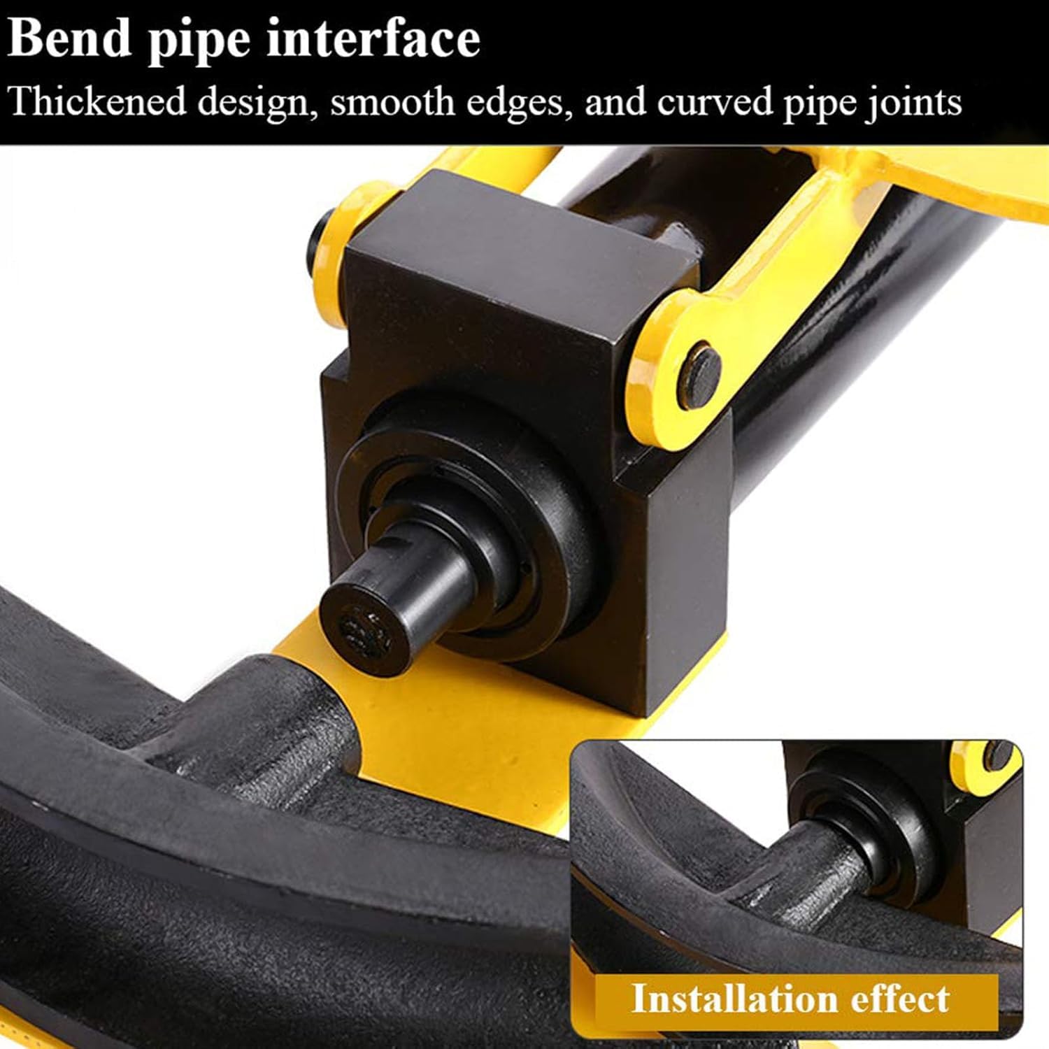 Curvatubi idraulico manuale, capacità 6 tonnellate 13-34mm con 6 matrici, per tubi in acciaio e ferro e alluminio
