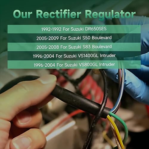 Miniatura 3 de SCITOO Regulador de Voltaje Rectificador 2005-2009 para Suzuki Boulevard 1996-2004 para Suzuki Intruder 1400 800