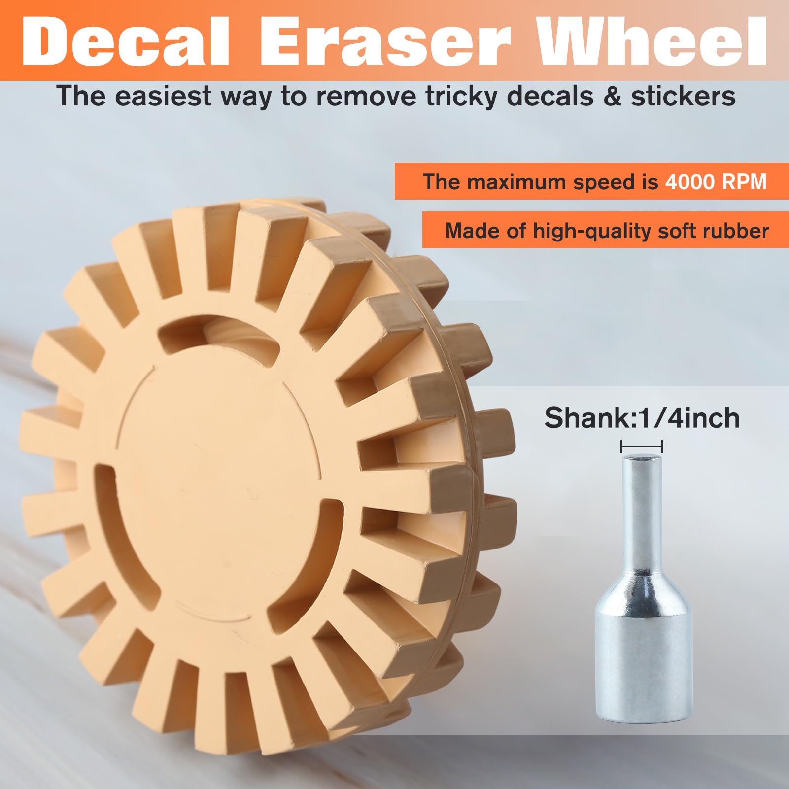 EHDIS Decal Emove Ease Wheel With Dill Adapte,Plastic