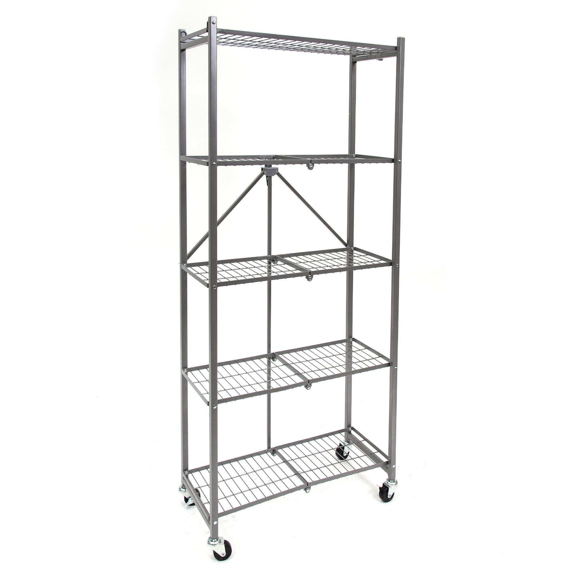 Buy Origami 5Shelf Slim Pantry Wire Shelves with Wheels Kitchen Pantry Wire Shelving with 4
