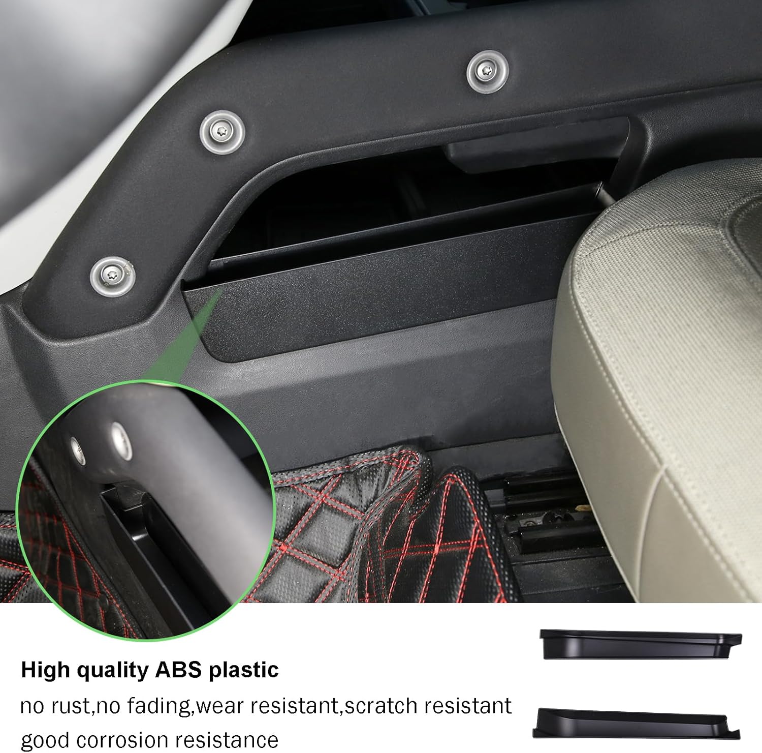 PIUGILH Fit for Land Rover Defender 90 110 2020-2022 Car Accessories Interior Car Center Console Side Storage Box Holder Organizer 2PCS