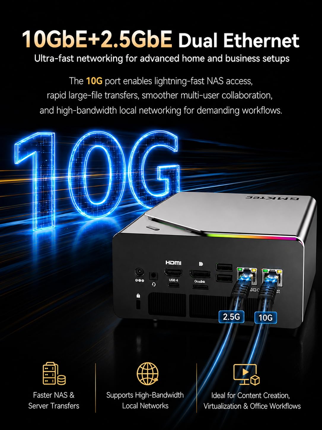 GMKtec EVO-T1 Mini PC AI Ultra 9 285H (up to 5.4GHz) 64GB DDR5