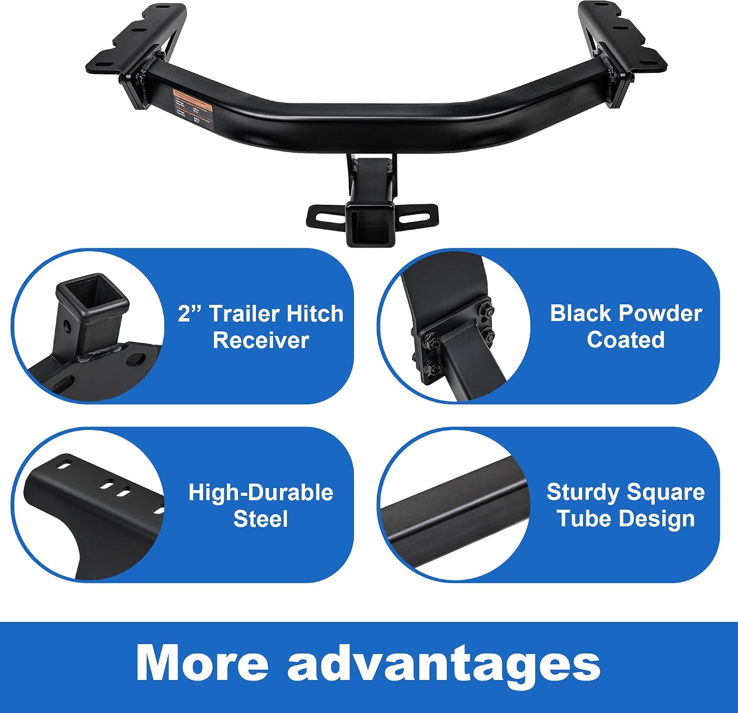 Class 3 Trailer Hitch Fit 2023-2026 Honda Pilot & 2022-2026 Acura MDX 13472