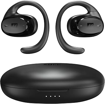 MEE Audio AirHooks Pro True Wireless Open Ear Sports Headphones Bluetooth Earbuds - Comfortable Sweatproof Non-Isolating Headset Earphones for Safer Workouts & Running