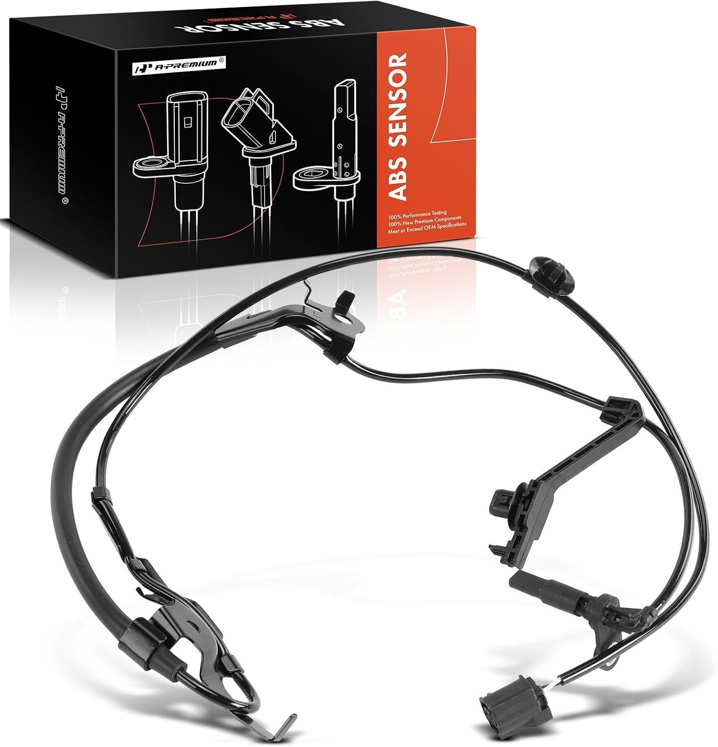 A-Premium Front Left ABS Wheel Speed Sensor Compatible with Toyota Models - RAV4 2019-2023, RAV4 Prime 2021-2023, Venza 2021-2023 - Front Left Driver Side, Replace# 8954342070