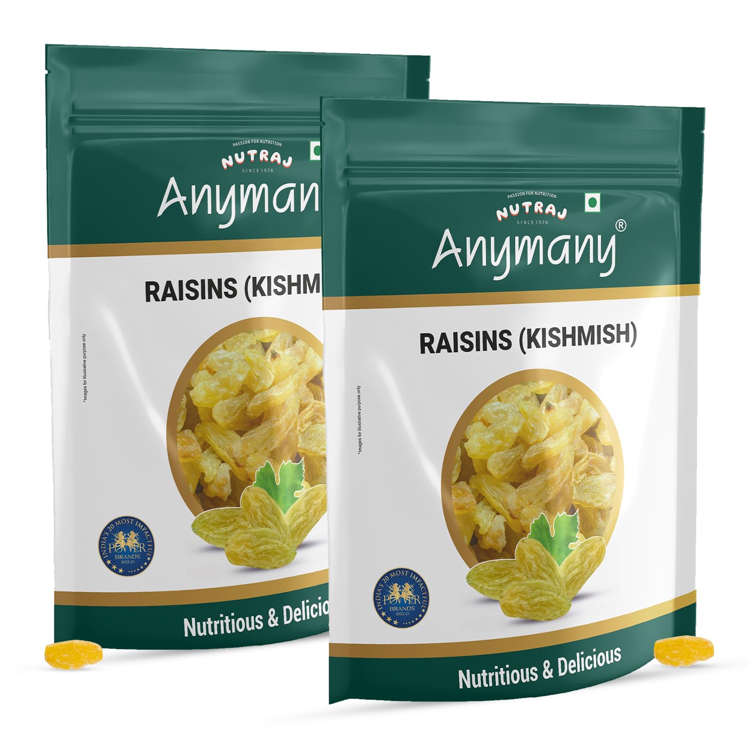 Nutraj Anymany Raisin 800g (400g x 2) | Kishmish | Rich in Iron & Vitamin B | Seedless Green Kishmish | Healthy Snacks | Dry Fruits | Healthy and Tasty Snacks (B0CHJPTYBG) Amazon Price History, Amazon Price Tracker
