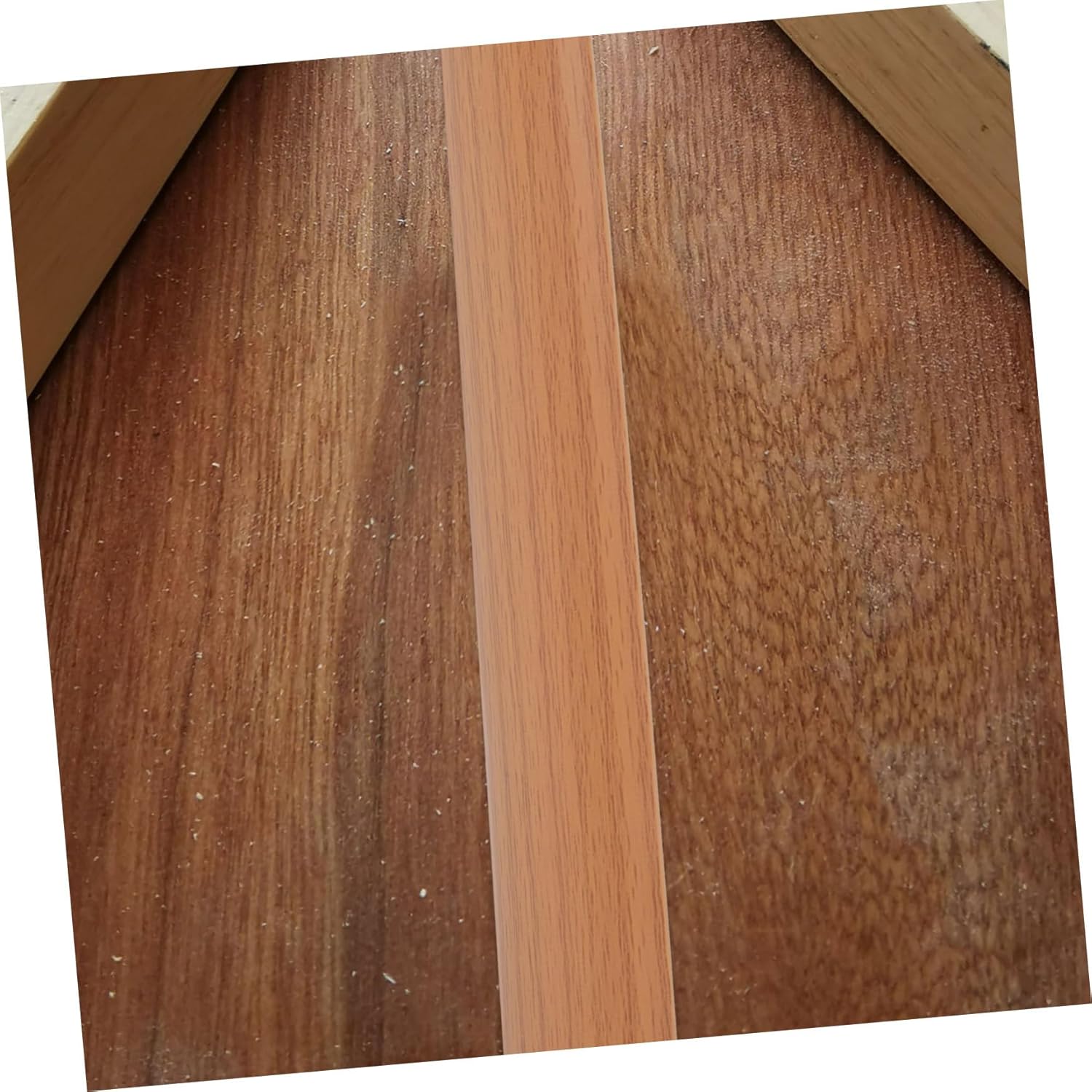 Housoutil 5pcs Floor Transition Strip Self-Adhesive Edging for Carpet to Tile Doorway -Aging Easy Installation Decorative Design for Home Use