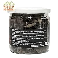 Vista 7 de VIGOROUS MOUNTAINS Champiñones secos de madera para cocinar, textura masticable, hongos negros secos para ensaladas salteadas de sopa, 2 onzas, 2.00