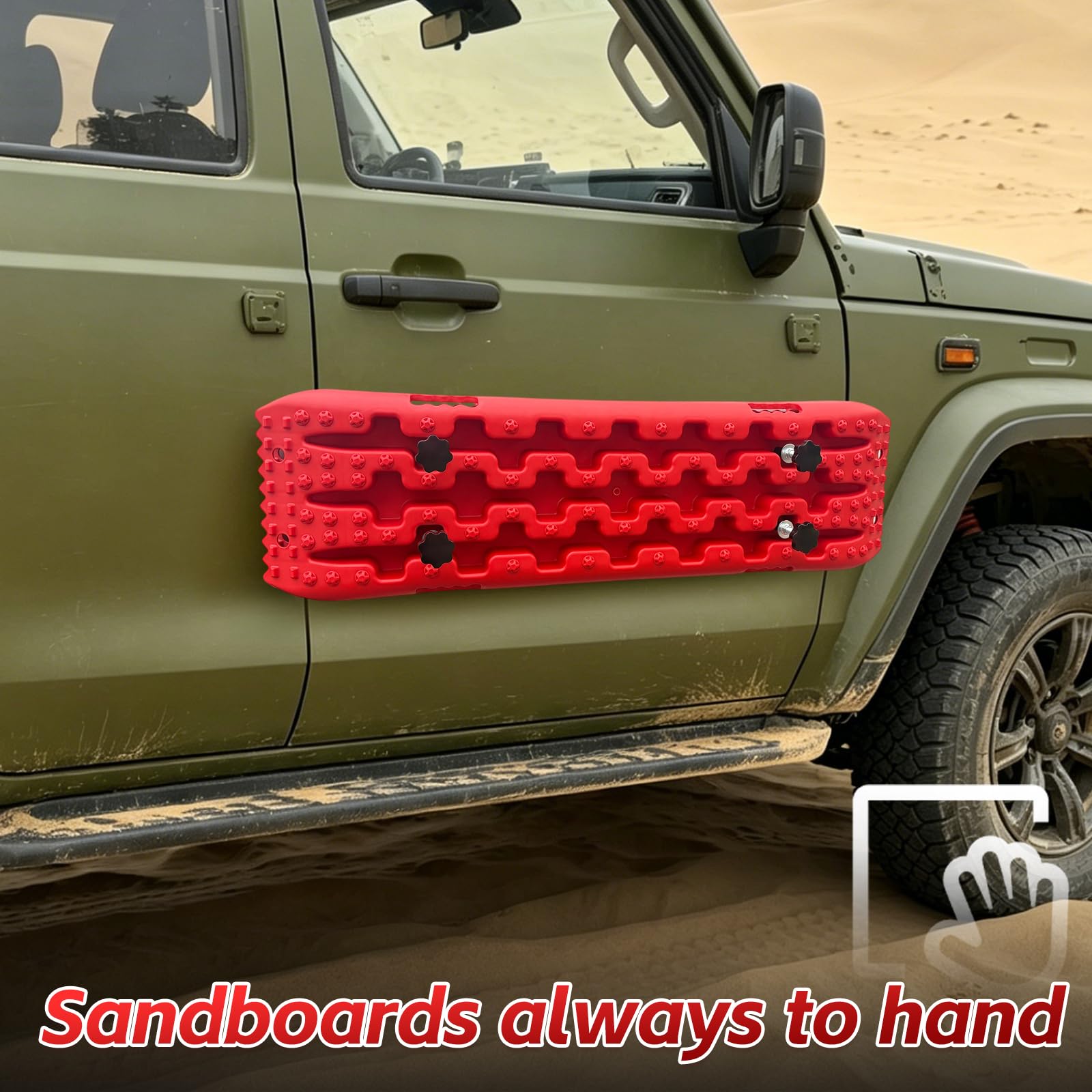 Uchwyt magnetyczny offroad, uchwyt magnetyczny do piaskownic do samochodów dostawczych, samochodów kempingowych i terenowych, pomoc w przyczepności do samochodów na piasku, błocie i śniegu