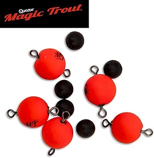 Quantum Magic Trout Float Connector Swivel 10 rot 5Stück Ø10mm