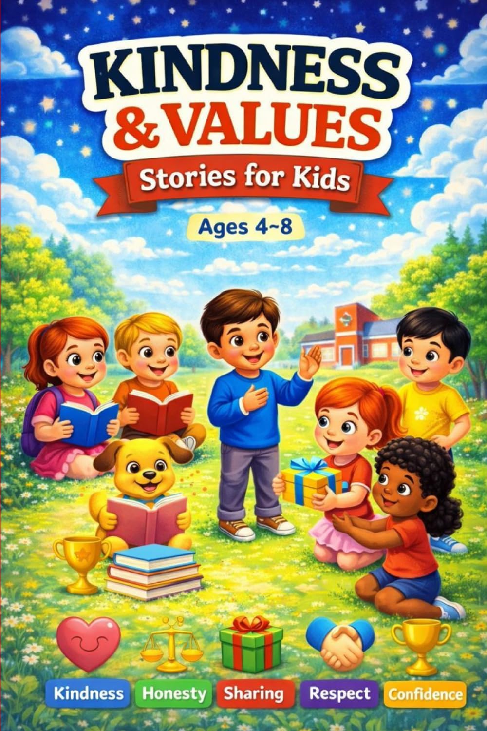 KINDNESS VALUES: Heartwarming Stories to Teach Kids Kindness, Honesty, Sharing, Respect & Confidence (Ages 4–8) 24 Pages Size 6 x 9 inches: 1 (HOW TO BUILD YOUR BODY)