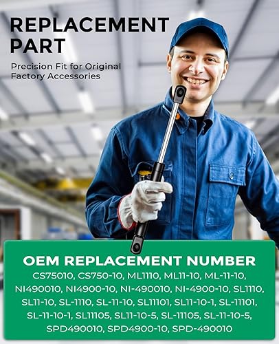 Miniatura 140 de Amortiguadores de gas de 10 pulgadas, 45 libras/200N, soporte de elevación de resorte para caja de herramientas de recogida de camión, tapa de caja