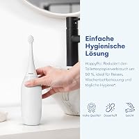 HAPPYPO Po Shower 2.0 Fehér Hordozható Bidé - Intim Zuhany Utazótáskával, Nedves Törlőkendő Helyettesítő, Víztisztítás WC Papír Megtakarítás 4