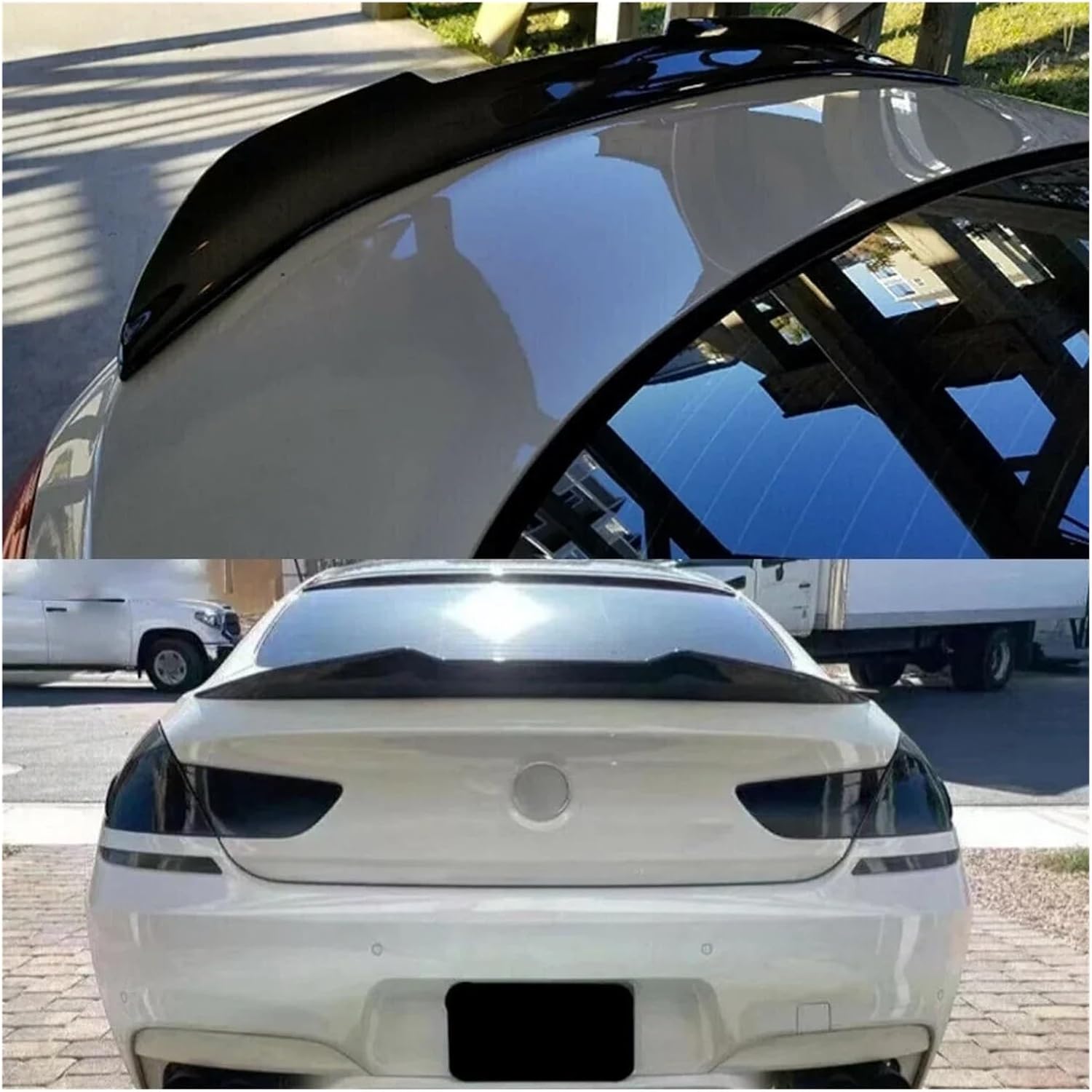 Compatible with 12-18 BMW 6Series Gran Coupe F06 M6 PSM Style Rear Trunk Spoiler Gloss Black