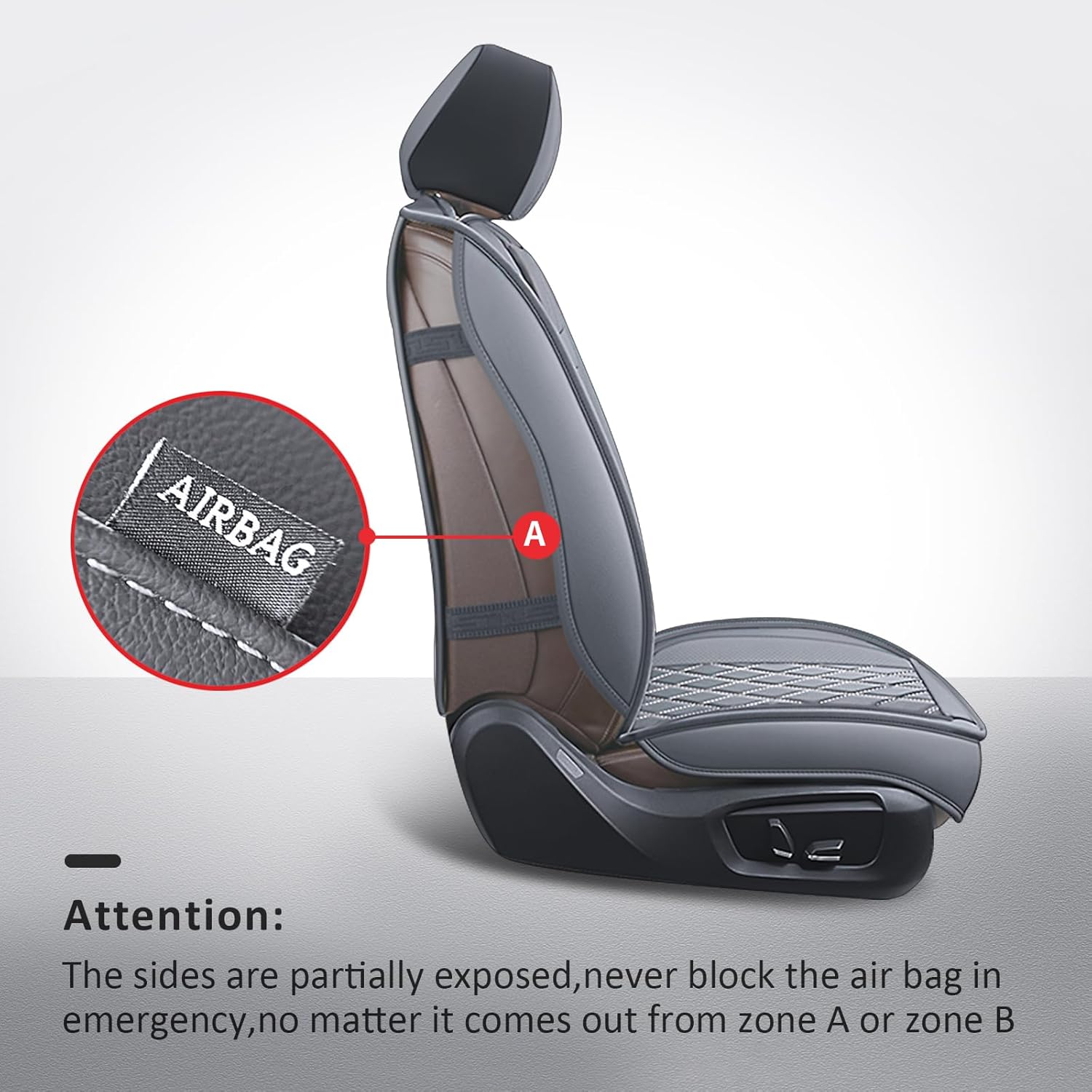 MIROZO Chevy Silverado GMC Sierra Seat Covers,Waterproof Pickup Seat Cover Compatible with 2007-2013 and 2019-2025 Chevy Silverado GMC Sierra 1500 and 2020-2023 2500HD 3500HD Crew Cab (Full Set,Gray)