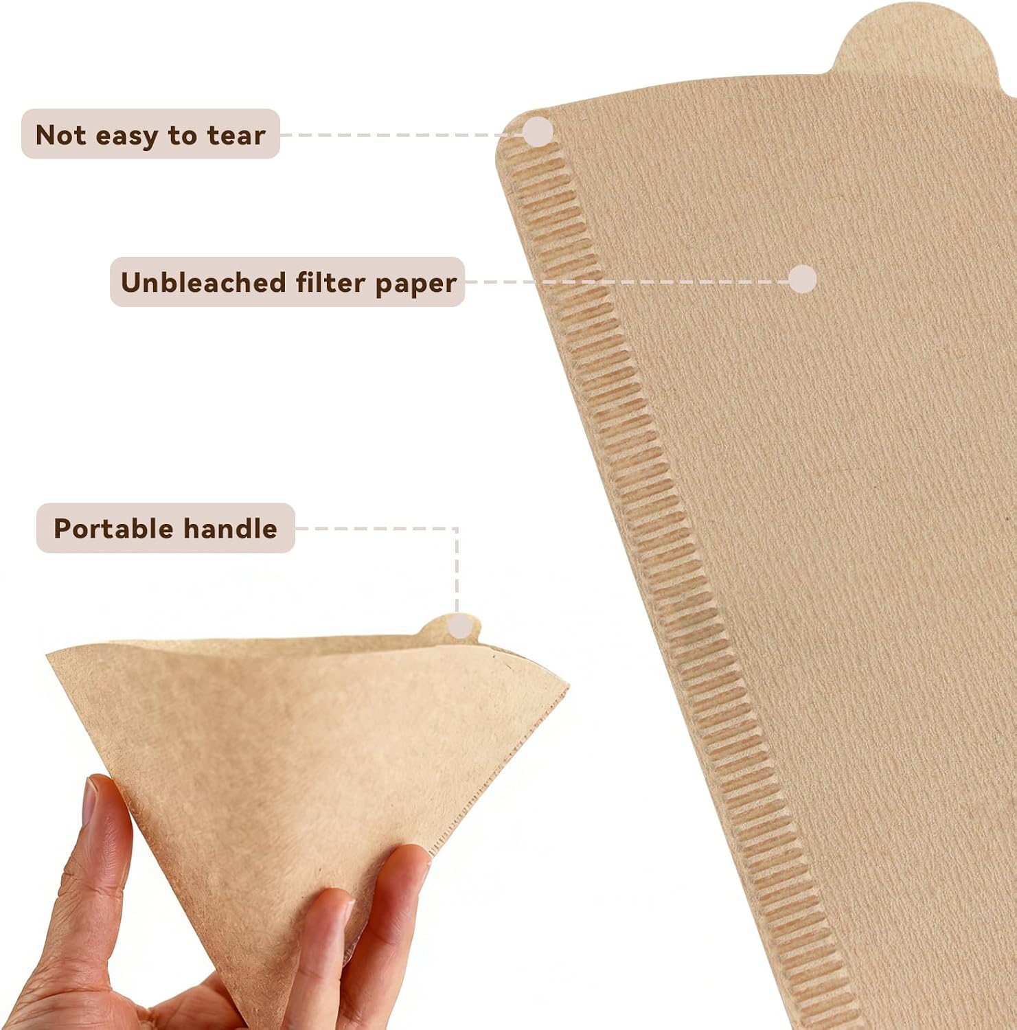 Sized for V02 Cone Coffee Filters Pour Over for YETI Pour Over Dripper image 5