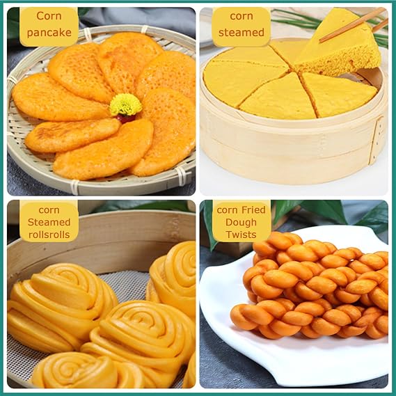 Corn flour 17.6oz/500g Wowotou coarse grain flour, pure corn flour, corn flour, and grain meal