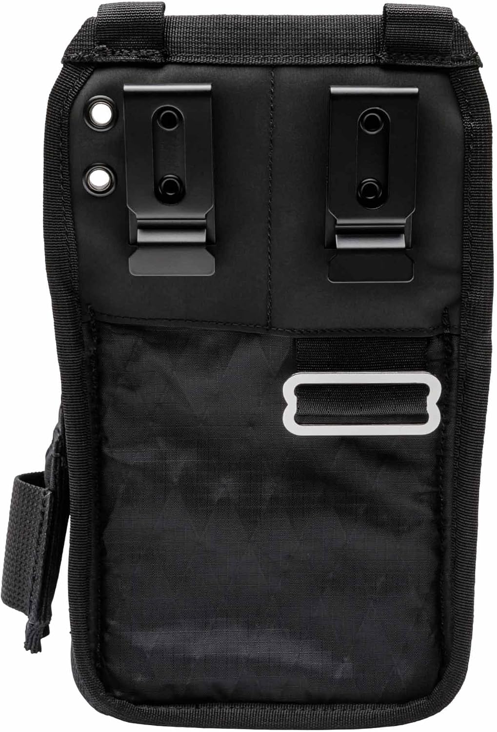 The Diamondback Flux X Pouch - Durable & Abrasion-Resistant Electrician Tool Pouch with Belt Clip - Comes with 5-Slot Drill Bit Index, 2 Pockets & 2 Outer Slots (10", 6", 5")