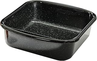 Riess, 0432-022, Koekenpan Mini, Binnenkant 22 x 22 x 7,5 cm, Classic Back- UND BRATFORM, Email, Zwart, Inductie