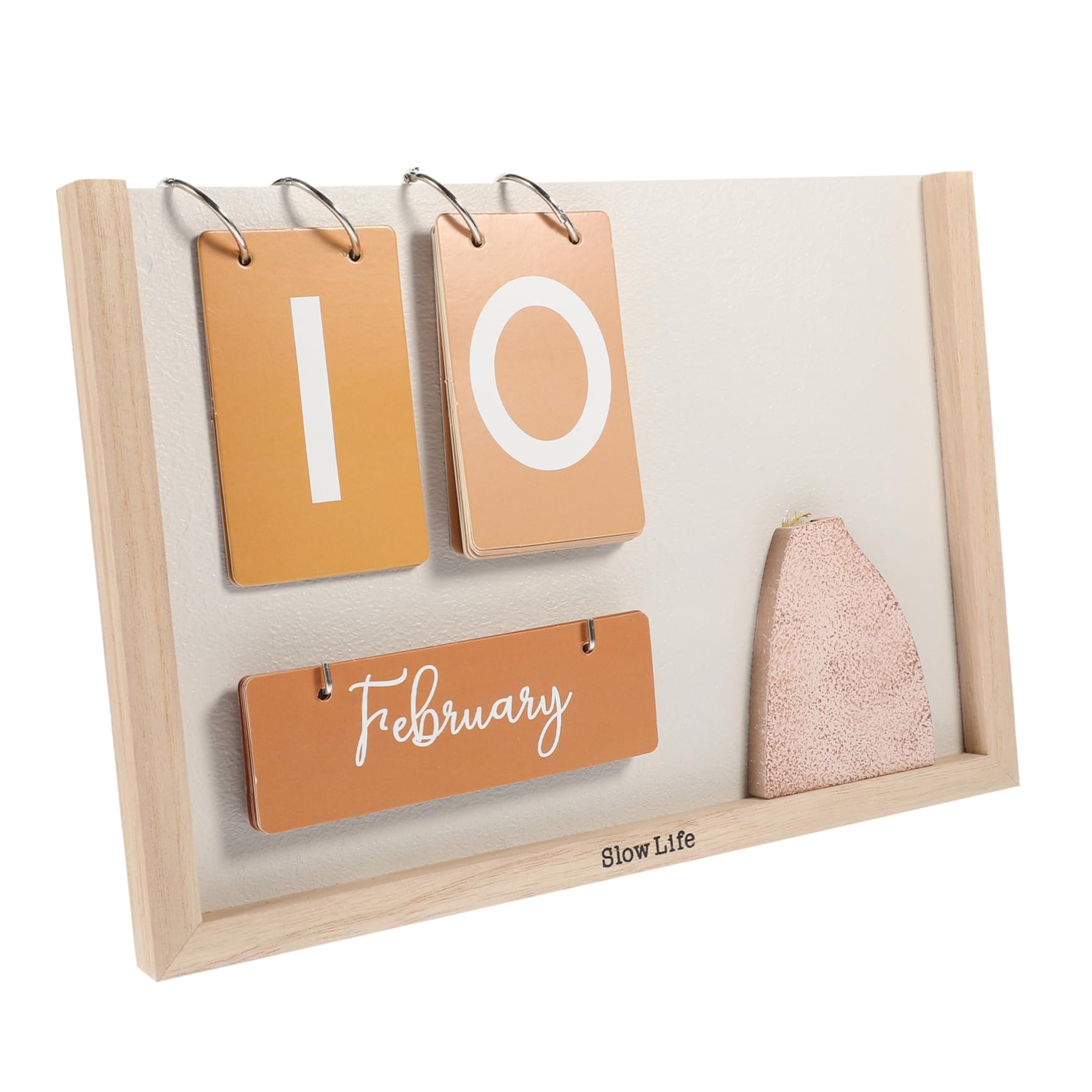 2 pz Calendario da tavolo decorativo Calendario perpetuo Decorazione per la casa Decorazione da scrivania Decorare Calendario da scrivania per ufficio Calendario Decor Ornamenti da tavolo Studio