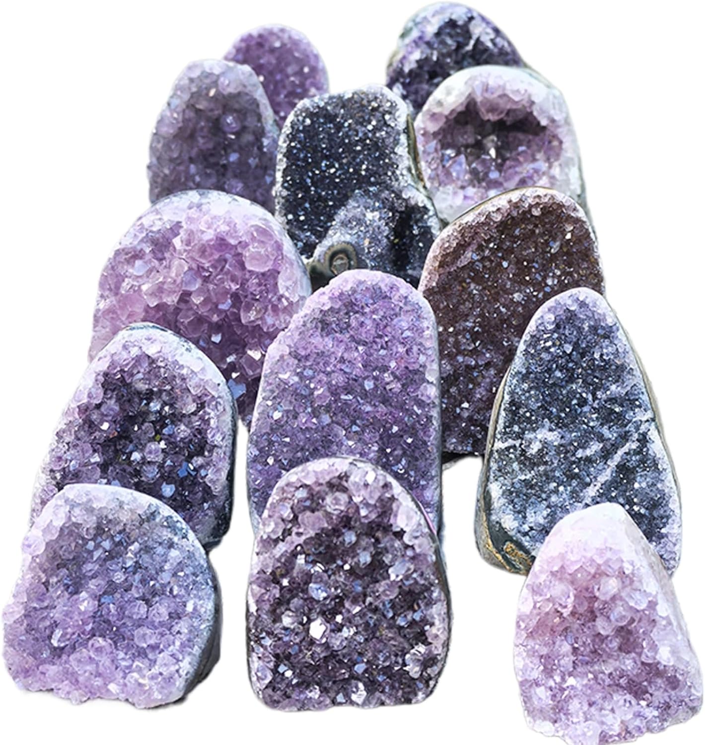 Natural Amethyst Crystal Cluster for Healing, Home Décor, and Spiritual Energy | Geode Specimen for Meditation and Altar Supplies (250-400g)