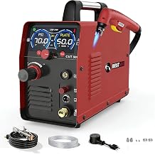 50A Plasma Cutter,2-In-1 Non-High Frequency Pilot Arc Plasma Cutter Machine,110/220V Dual Voltage Large LED Display Plasma Cutting Equipment 1/2"Clean Cut 3/5"Max Cut,PA/PT/2T/4T for Beginners DIY