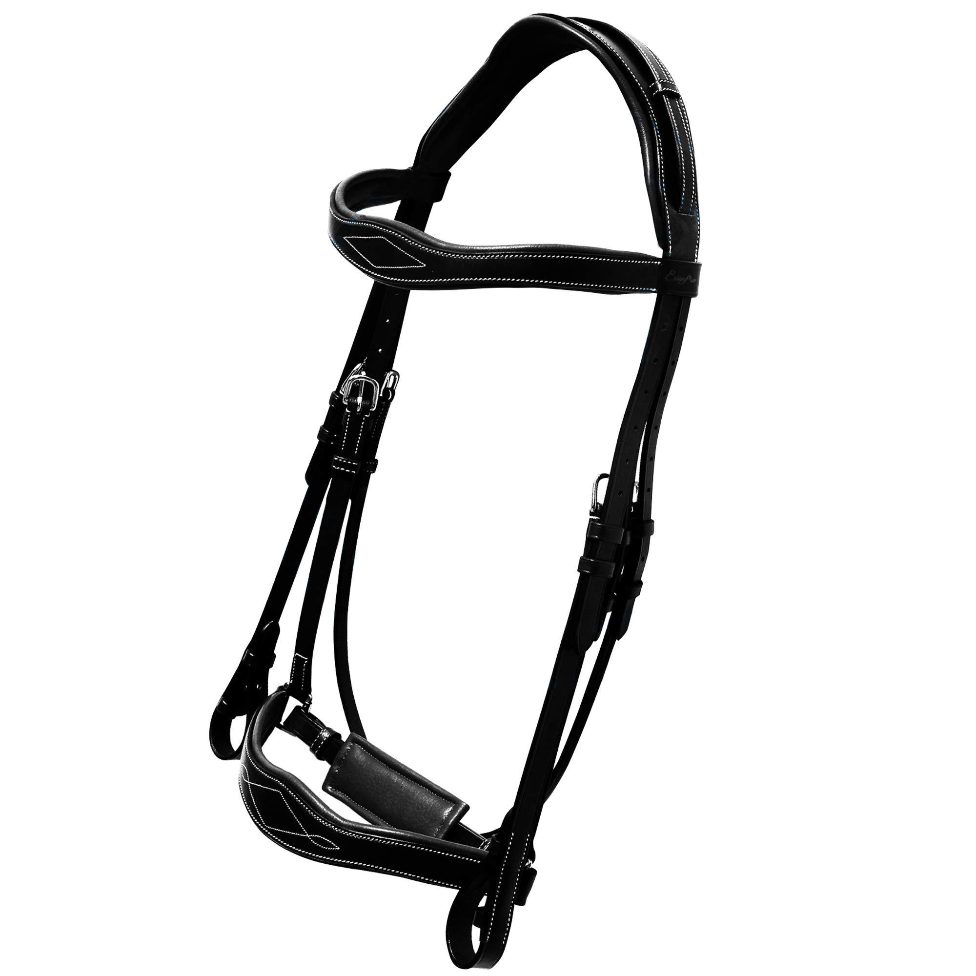 Tough-1 Mini Black Leather Replacement Bridle