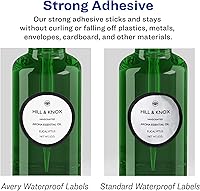 Vista 6 de Avery Printable Durable White Round Labels, Sure Feed Technology, 2.25" Diameter, Print-to-the-Edge, Waterproof Labels, Laser & Pigment-Based Inkjet