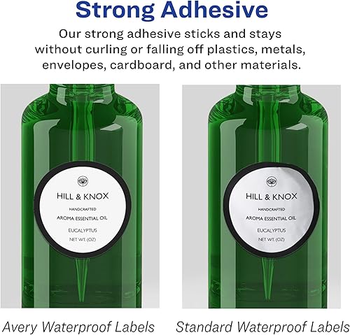 Miniatura 6 de Avery Etiquetas ovaladas impermeables duraderas con alimentación segura, 3 x 5 pulgadas, 150 etiquetas impermeables resistentes al aceite y al