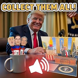 Donald Trump Talking Pen - Top Stocking Stuffer for Men, Funny Trump Merchandise & Real Voice Novelty Pen, Christmas Political Gag Gift & Popular Gift for Him, Supporters & Collectors (Trump 2025)