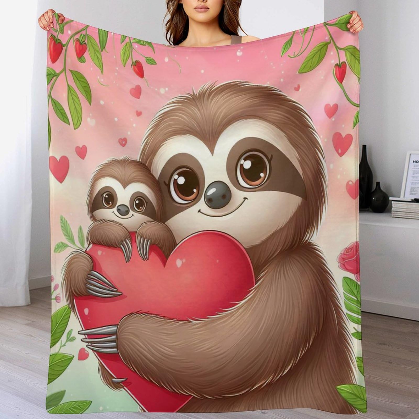 Couverture flannel couche douce paresseux pour un réconfort absolu au lit