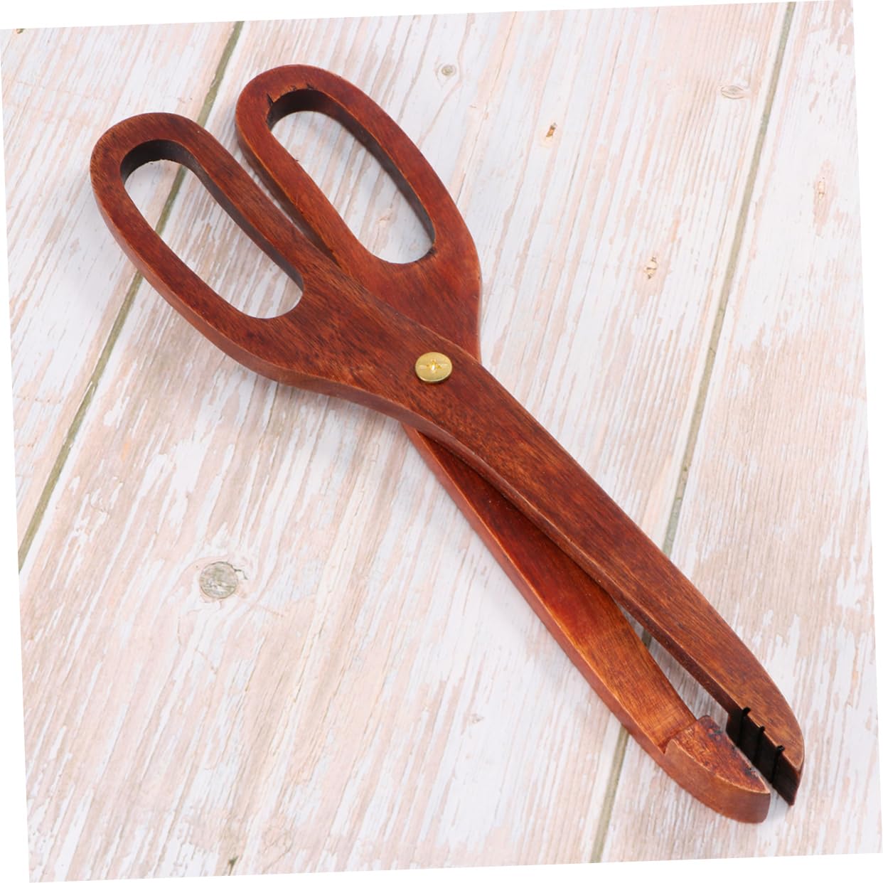 TOPBATHY 3 Pièces clip alimentaire en bois pinces de service en métal pinces de service en bois pince de service de cuisine pinces à pain nourriture agrafe le dessert pinces alimentaires