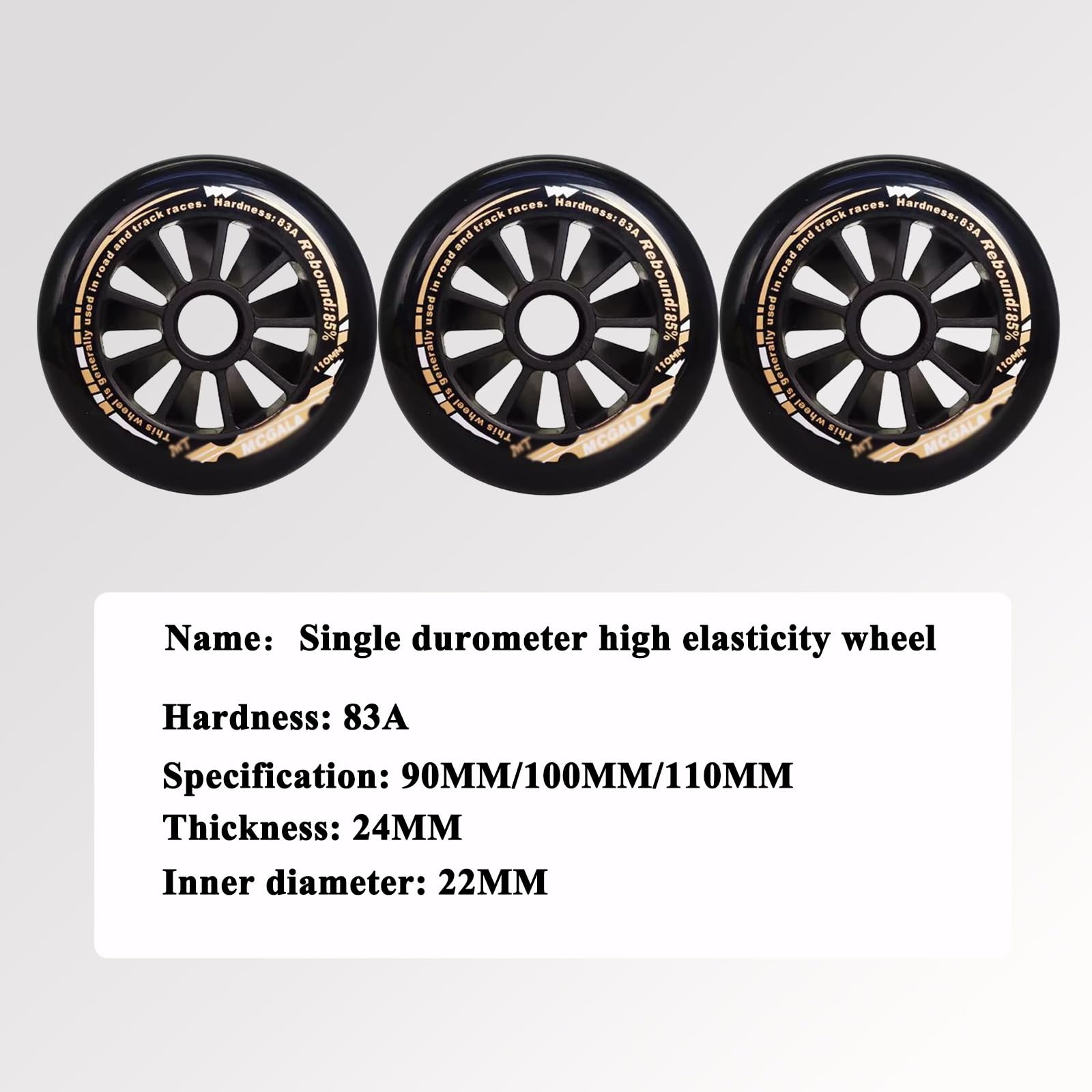 80mm 78a Inline Skate Wheels Speed Skating Wheels Outdoor Indoor