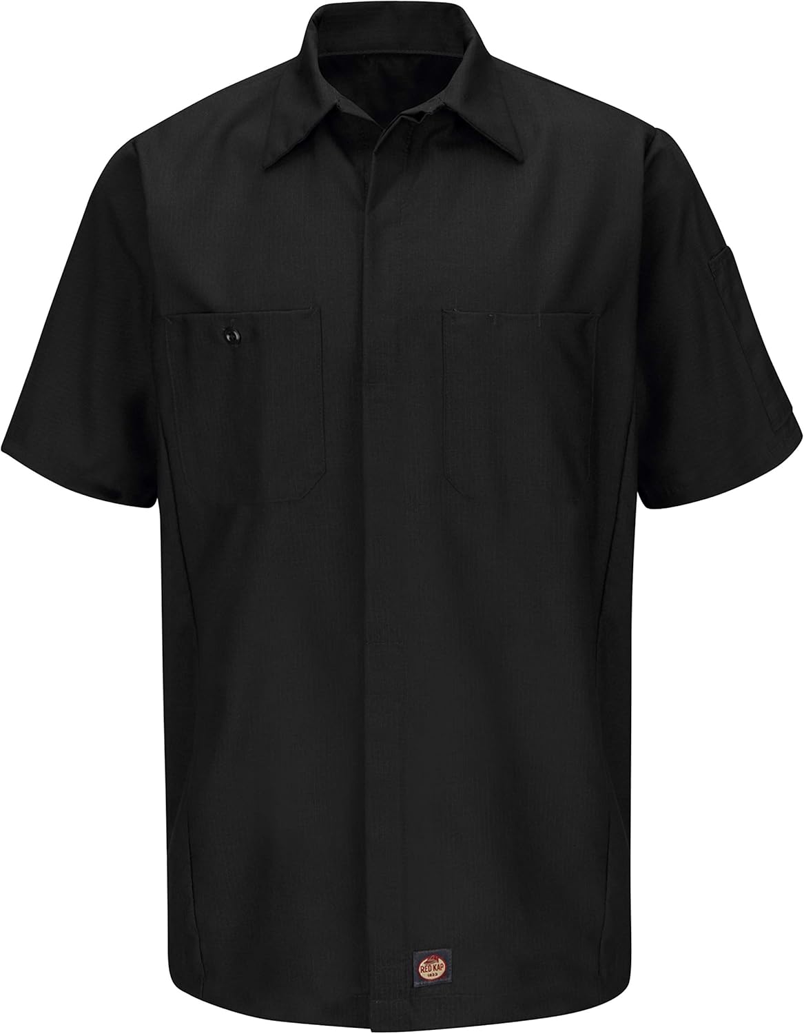 Red Kap Men’s Ripstop Crew Shirt, Short Sleeve