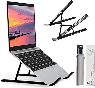 AiTodos®Soporte Portatil, Aleación de Aluminio, Antideslizante, Portátil Plegable, Ventilación y Disipación de Calor, Aj...