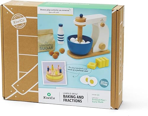 Miniatura 8 de KiwiCo Bake-a-Cake - Batidora de pie  Cocina de juego  Juego de regalo para hornear niños a partir de 3 años  Aprende matemáticas tempranas con