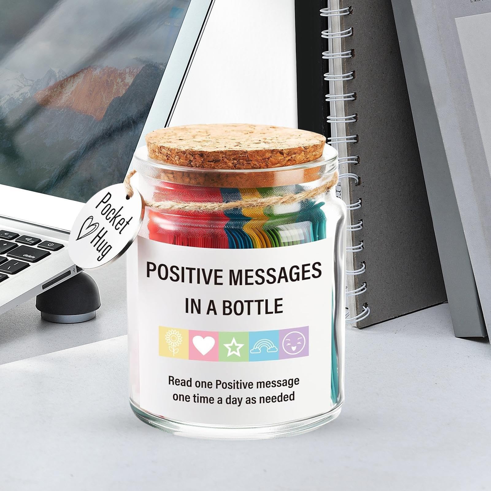 Frases Motivadoras En Botella - Frascos Con Frases Positivas - Frascos Con Afirmaciones Diarias Para Apoyo Emocional De Mujer, Hija, Novia O Hermana