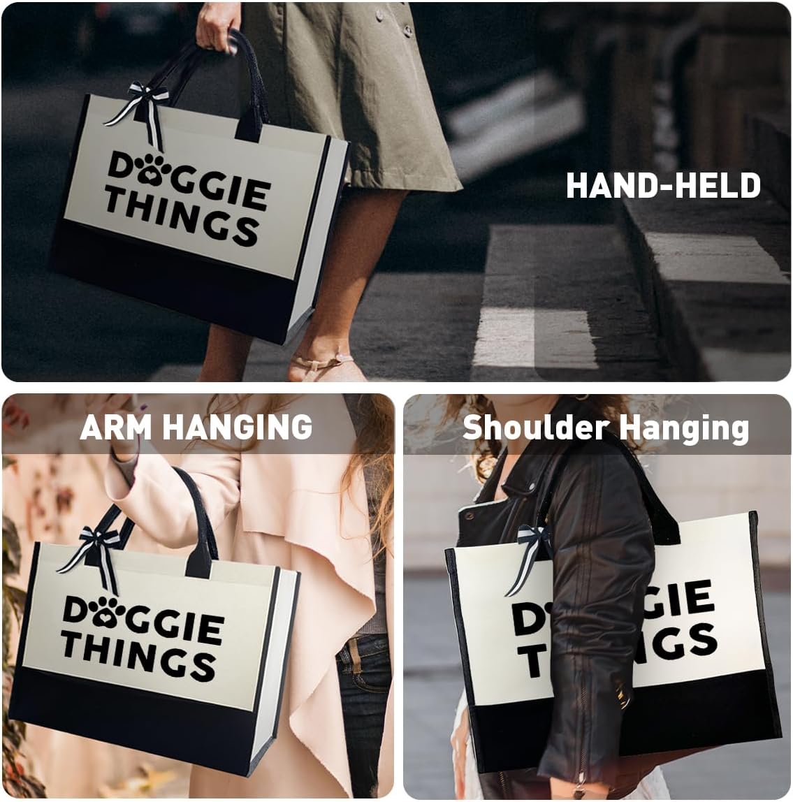 Dog Lover Tote Bag Gifts, Christmas Mothers Day Birthday Gifts for Women Dog Mom Dog Lover Dog Owner, Dog Mom Christmas Gifts for Women Friend, Doggie Things - Image 5