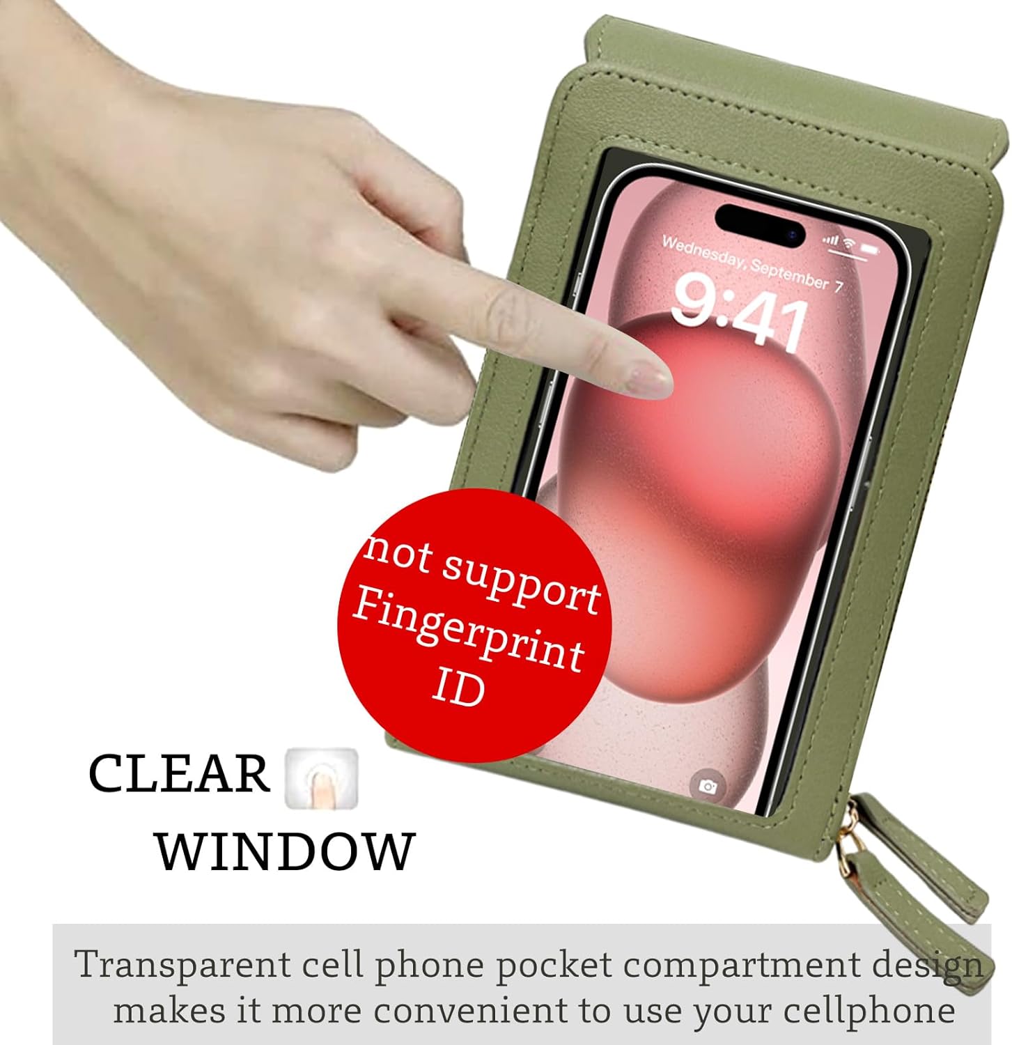 Small Crossbody Cell Phone Bag for Women, Mini Shoulder Purse with Credit Card Slots - Image 2