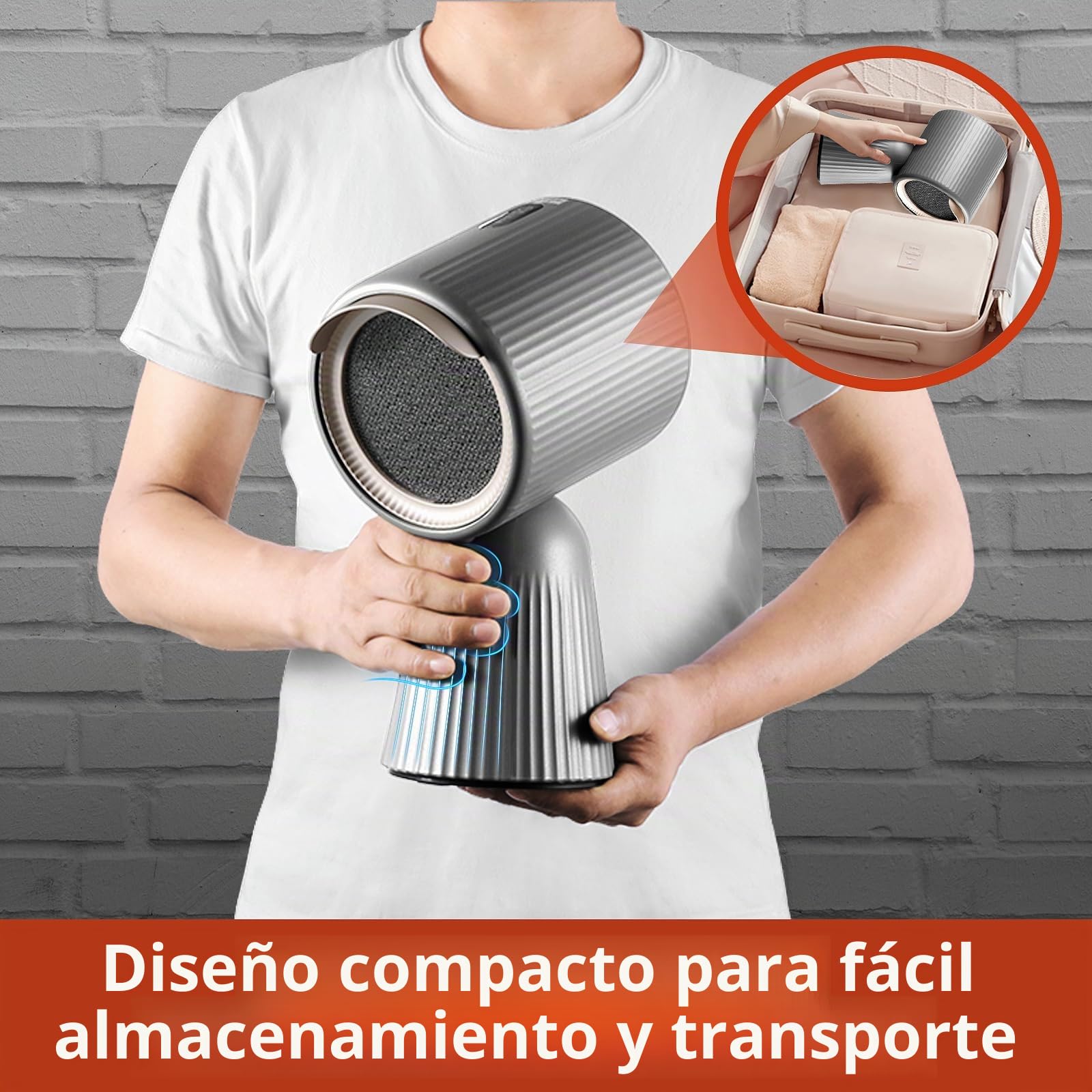 SNDOAS Mini Campana Extractora, Gris